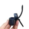 Hộp đựng tai nghe Jabra 75T được làm từ da bò, màu xanh đen hạt