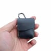 Bao da Airpods 1 - 2 được làm từ da bò, màu đen hạt