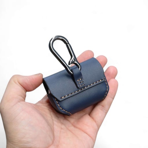Túi da Huawei freebuds pro 2 được làm từ da bò, xanh navy