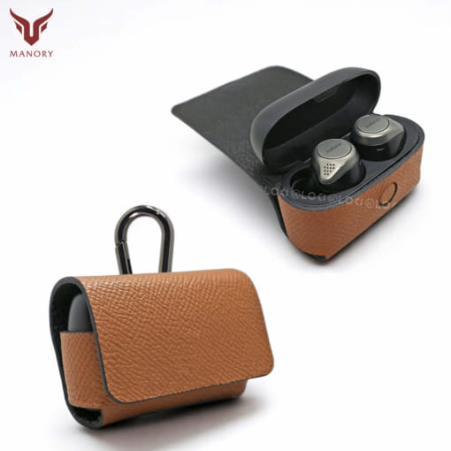 bao da Jabra 85T được làm từ da bò, bảo vệ tai nghe tránh trầy xước