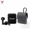 Bao da Marshall Minor 3 được làm từ da bò, khắc tên