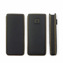 Bao da không nắp Xiaomi Mix Fold 4 được làm từ da bò màu đen hạt