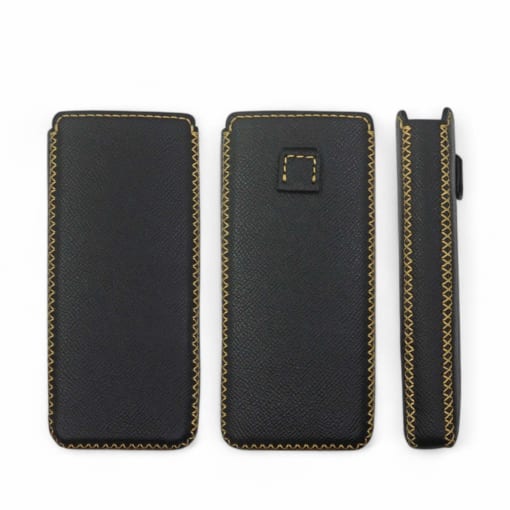 Bao da không nắp Xiaomi Mix Fold 4 được làm từ da bò màu đen hạt