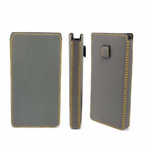 Bao da không nắp huawei mate x6 được làm từ da bò màu xám mịn