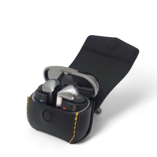 Case da Samsung Galaxy Buds 3 và Buds 3 Pro, được làm từ da bò khóa nam châm