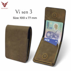 Ví Sen 3 được làm từ da sáp rêu